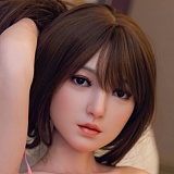 Art-doll 最新作160cm Aカップ 维多利亚ヘッド 軽量化シリコン 欧米風姉系ラブドール 牛仔帽と透け感米白トップス