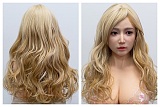 TYPEグラビア 超擬真の肌テクスチャ シームレスドール TOPSINO 165cm Dカップ T48B Milyunヘッド【アートワークカスタム版】  赤いイブニングドレスと赤ストッキングの優雅でセクシーな美人ドール