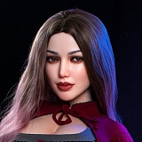 Real lady 170cm Cカップ R4ヘッド ros機能付き シリコン製リアルラブドール 黒いセクシーランジェリー姿の欧米風ラブドール 大人系スタイル
