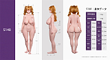 最新作戦闘機 Sino doll 実践向け148cm Fカップ S65凛沙(linsha)ヘッド レーシングチアコスの二次元美少女アニメドール