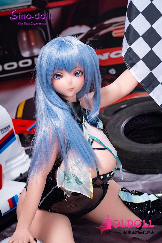 最新作戦闘機 Sino doll 実践向け148cm Fカップ S65凛沙(linsha)ヘッド レーシングスーツ姿のブルーヘア超乳アニメラブドール