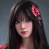Real lady 170cm Cカップ R4ヘッド ros機能付き シリコン製リアルラブドール 黒いセクシーランジェリー姿の欧米風ラブドール 大人系スタイル
