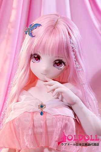 XYGO 141cm Cカップ R02ヘッド人鱼少女 シリコン頭+tpeボディ 長いピンクのロングヘアの甘い美少女アニメドール