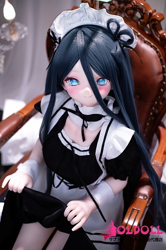 【宣伝画像と同じ衣装付き】XYGO 141cm Cカップ 爱丽丝（ailis）ヘッド シリコン頭+tpeボディ 白銀のボブヘアのメイド制服美少女アニメドール