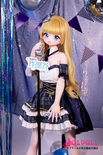 XYGO 141cm Cカップ R05ヘッド 小光Xiaoguang シリコン頭+tpeボディ 黒いステージ衣装のアイドル風アニメ ラブドール
