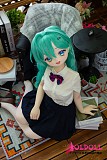 
制服ラブドール 上半身スタイルとアニメフェイスのディテール

