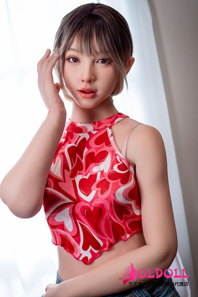 J cute シームレスドール 153cm Bカップ+AGE01咲良(さくら)ヘッド 赤いへそ出しトップスと超ミニスカートの清楚系ダッチワイフ