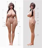 戦闘機 Sino doll 実践向け Soft-max 153cm Gカップ ボディ＋ST21凛蜜（Linmi）ヘッド 赤いキャミソールドレスの超乳ラブドール