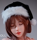 LACE DOLL 168cm Dカップ 玄叶（xuanye）メイク② シリコン製ラブドール 黒のチューブトップと黒ストッキングで魅せるセクシー美人ラブドール
