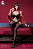 Minouva Doll 75cmボディ 美杜莎（meidusha）ヘッド フルシリコンドール ブラック×レッドの中華風コスチュームのセクシーフィギュア
