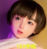 Art-doll (Novaシリーズ) 158cm Cカップ 梓桤（Ziqi）ヘッド nova素材ボディ+シリコンヘッド ros口開閉機能付き 褐色ラブドール 黒オフショルダートップスと黒ストッキングの欧米風ラブドール