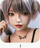 FUDOLL 皮膚版165cm Jカップ 白桃（baitao）ros口開閉機能付き 深Vノースリーブトップスと黒ストッキングの超乳ラブドール 美人ラブドール