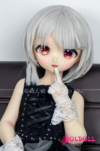 guavadoll（グアバ）番石榴 137cm Aカップ DM02ヘッド ビニール（PVC）ヘッド+シリコンボディ 白髪赤瞳の美少女ラブドール アニメ ラブドール 二次元スタイル 高精細フェイス