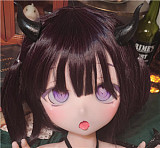 guavadoll（グアバ）番石榴 137cm Aカップ DM02ヘッド ビニール（PVC）ヘッド+シリコンボディ 白髪赤瞳の美少女ラブドール アニメ ラブドール 二次元スタイル 高精細フェイス