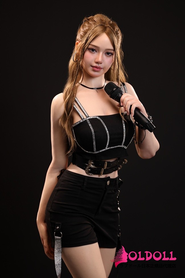 MMXDOLL 163cm Dカップ 梦莎(Mengsha)ヘッド シリコンリアルドール 黒キャミソールとブラックショートパンツのセクシー美人等身大ラブドール