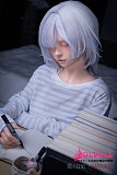 高級シリコン製 瞑り目ドール 柔らかい肌質のクローズアップ
