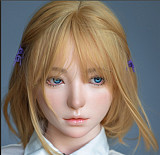 蛍火日記 153cm Aカップ MAXリアル皮膚版 瞑り目琉璃(liuli)ヘッドメイク② 高級シリコン製 アニメラブドール 瞑り目ドール コスプレ モーニエ銀髪仕様 標準サイズ美少女