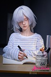 蛍火日記 153cm 瞑り目ドール コスプレ銀髪 全身立ち姿
