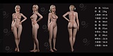 YUEdoll シームレスドール 172cm Gカップ ヘッド 潘妮(panni) 眼鏡OLスタイル 黒シャツ黒ストッキングの超乳ラブドール