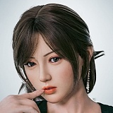 人造人(RZRDOLL) 楚儿Chuerヘッド NO.23 160cm Dカップ グレーニットとチェックミニスカートの超擬真美人 リアルドール