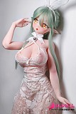 かわいいウサ耳ヘッドドレス 二次元ドール 上半身写真