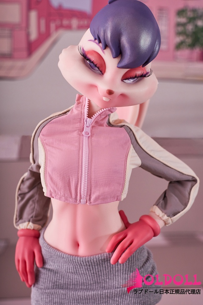 Climax doll シリコンアニメドール 70cm LB-Lori Cinnamon肌色 大きな耳とデフォルメされたフェイスの兎アニメドール