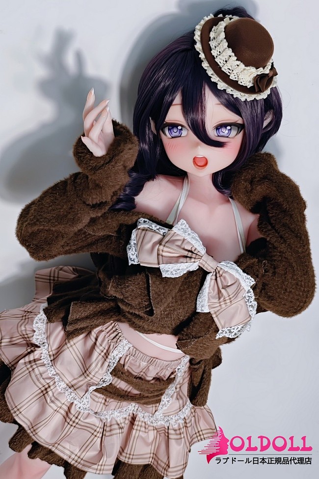ElsaBabe アニメドール 140cm RAD043 浅香萌里Asaka Moeriヘッド 材質選択可能 ミニハットとブラウンコーデのお嬢様スタイル二次元ドール