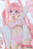 ピンク髪ツインテールのアニメ ラブドール 85cmバスト大 ミニドール
