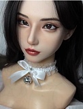 Real girl(A工場) Lシリーズ ヘッドL22 【フェイシャルEX】機能付き 高級職人メイク 困り眉毛メイク シリコンリアルドールの頭 ROS口開閉機能付き ｍ16ジョイント