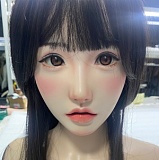 Real girl(A工場) Lシリーズ ヘッドL22 【フェイシャルEX】機能付き 高級職人メイク 困り眉毛メイク シリコンリアルドールの頭 ROS口開閉機能付き ｍ16ジョイント
