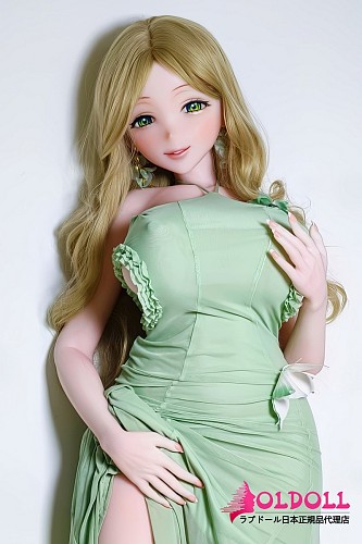 ElsaBabe 等身大アニメドール 163cm 爆乳 RAHC061 青野明日佳Aono Asukaヘッド 人妻風ラブドール グリーンロングドレス 金髪美人アニメモデル