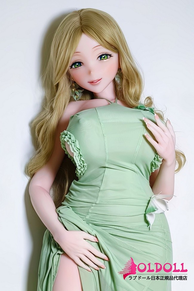 ElsaBabe 等身大アニメドール 163cm 爆乳 RAHC061 青野明日佳Aono Asukaヘッド 人妻風ラブドール グリーンロングドレス 金髪美人アニメモデル