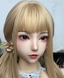 Real girl(A工場) Lシリーズ ヘッドL22 【フェイシャルEX】機能付き 高級職人メイク 困り眉毛メイク シリコンリアルドールの頭 ROS口開閉機能付き ｍ16ジョイント