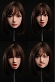 Evasdoll 149cm Dカップ YiXINYUEヘッド フルシリコン製  セクシーめがね娘
