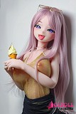 等身大ドール アニメ顔 ピンクヘア美少女 立ちポーズ
