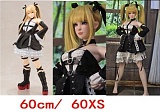 Mini Doll ミニドール  60cm（60P）#镜音（jingyin）ちゃん 二次元アニメドール ソフトビニール製ヘッド+シリコン製ボディ 巨乳女性素体 ホール付きフィギュア