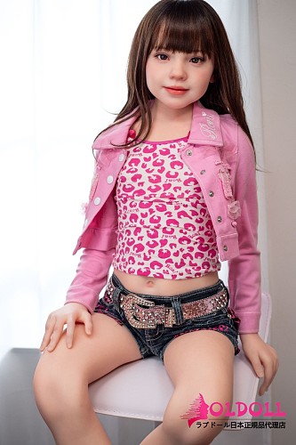 J cute 128cm バスト平AGB36 ハニー(Honey)ヘッド シリコンドール 清楚系ラブドール ピンクへそ出しトップス×ショートパンツ 貧乳ドール
