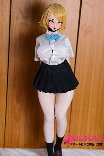 Mini Doll ミニドール  60cm（60P）#镜音（jingyin）ちゃん 二次元アニメドール ソフトビニール製ヘッド+シリコン製ボディ 巨乳女性素体 ホール付きフィギュア