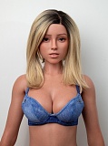 Lusandy Doll 159cm Gカップ Mizukiヘッド フルシリコン製等身大リアルドール 小麦色セクシーダッチワイフ シンプルなワンピース風人形