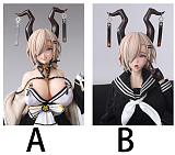 【先行予約、7月発送予定】Otaku Doll Saber 65cm 3kg Puヘッド+シリコンボディ アニメドール  悪魔角JKスタイル ミニボディモデル