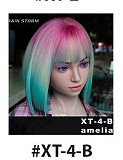 XTDOLL 163cm Fカップ Cynthia（XT-3)ヘッド ROS開閉機能選択可能 高級シリコン製ラブドール 黒下着×黒ストッキング 欧米風ドール 巨乳ラブドール 小麦肌リアルボディ