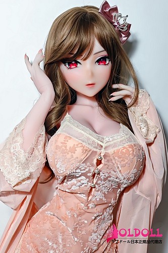 ElsaBabe アニメドール 148cm ヘッドAHR020 玄羽時子Genba Tokiko オレンジロングドレス 巨乳ラブドール 二次元スタイル 可憐な美少女ボディ