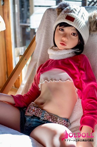 J cute 128cm バスト平 AGB08衣音（yiyin） シリコン製 清楚系ラブドール クマ耳帽子×ピンクホワイトトップス 貧乳ドール 可愛いミニボディ