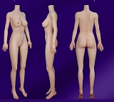 MMXDOLL リアル皮膚版116cm Fカップ 梦婷（mengting）ヘッド 半身ラブドール 癒し系トルソー