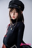 ミニスカートドール チェック柄ドール ボディライン正面

