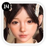 SHEDOLL楚玥（chuyue）ヘッド 163cm Hカップ シリコン製アダルトドール ボディ素材選択可 黒タートル×チェックミニスカート 美少女ラブドール
