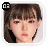 SHEDOLL楚玥（chuyue）ヘッド 163cm Hカップ シリコン製アダルトドール ボディ素材選択可 黒タートル×チェックミニスカート 美少女ラブドール