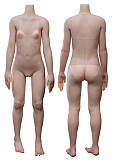 J cute 133cm バスト平 AGD07 唯(ゆい)ヘッド フルシリコン製 白タンクトップ×ピンクミニスカート 美少女ラブドール
