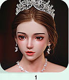 FUDOLL 166cm Eカップ J048覃星悦(Qinxingyue)ヘッド ROS口開閉機能選択可能 フルシリコン製ドール ブルーストライプビキニ×ミニスカート 清楚系ラブドール