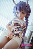 美少女ラブドール パープルヘアの全身スタイル
